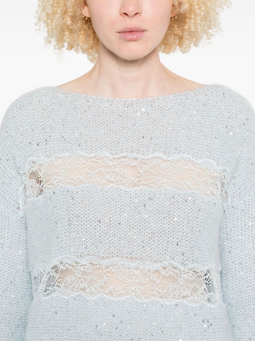 ERMANNO FIRENZE Sweater - Clear Blue