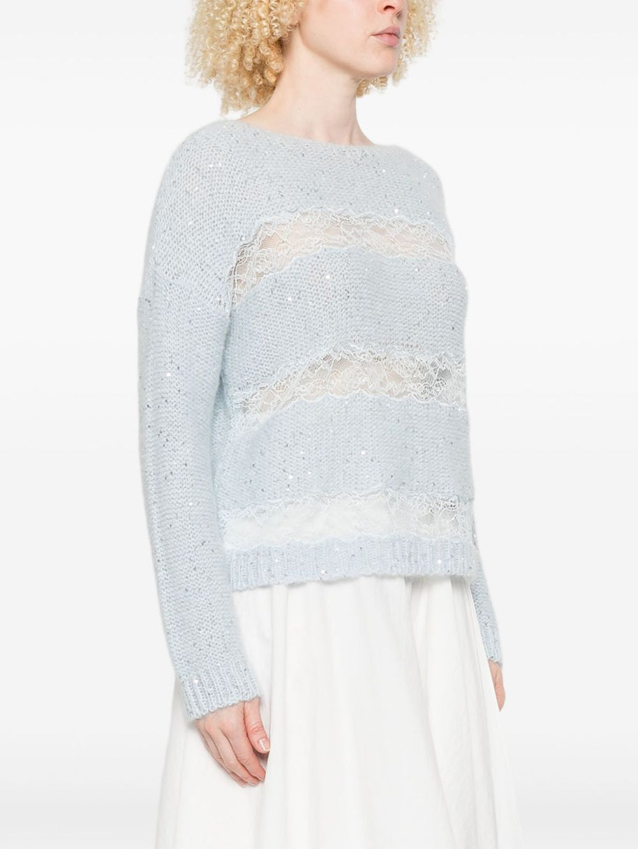ERMANNO FIRENZE Sweater - Clear Blue