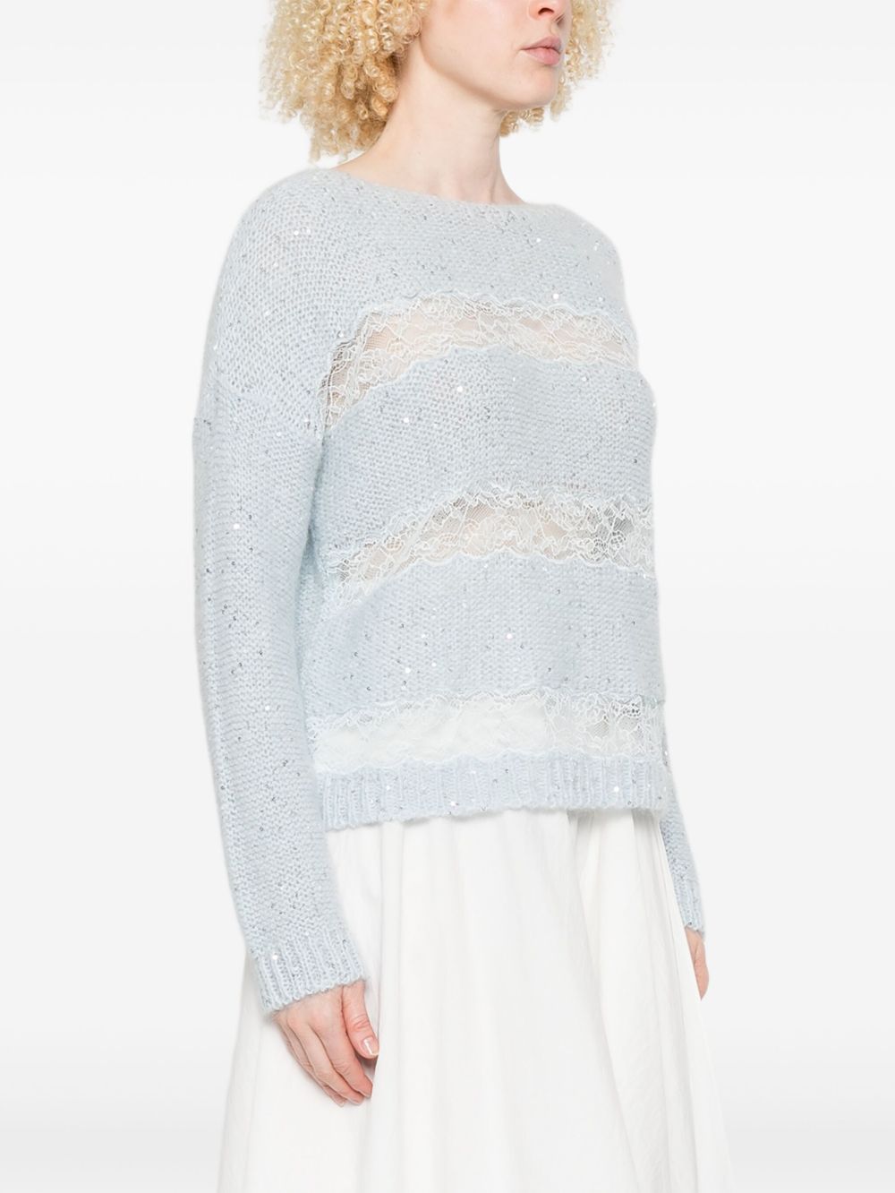ERMANNO FIRENZE Sweater - Clear Blue