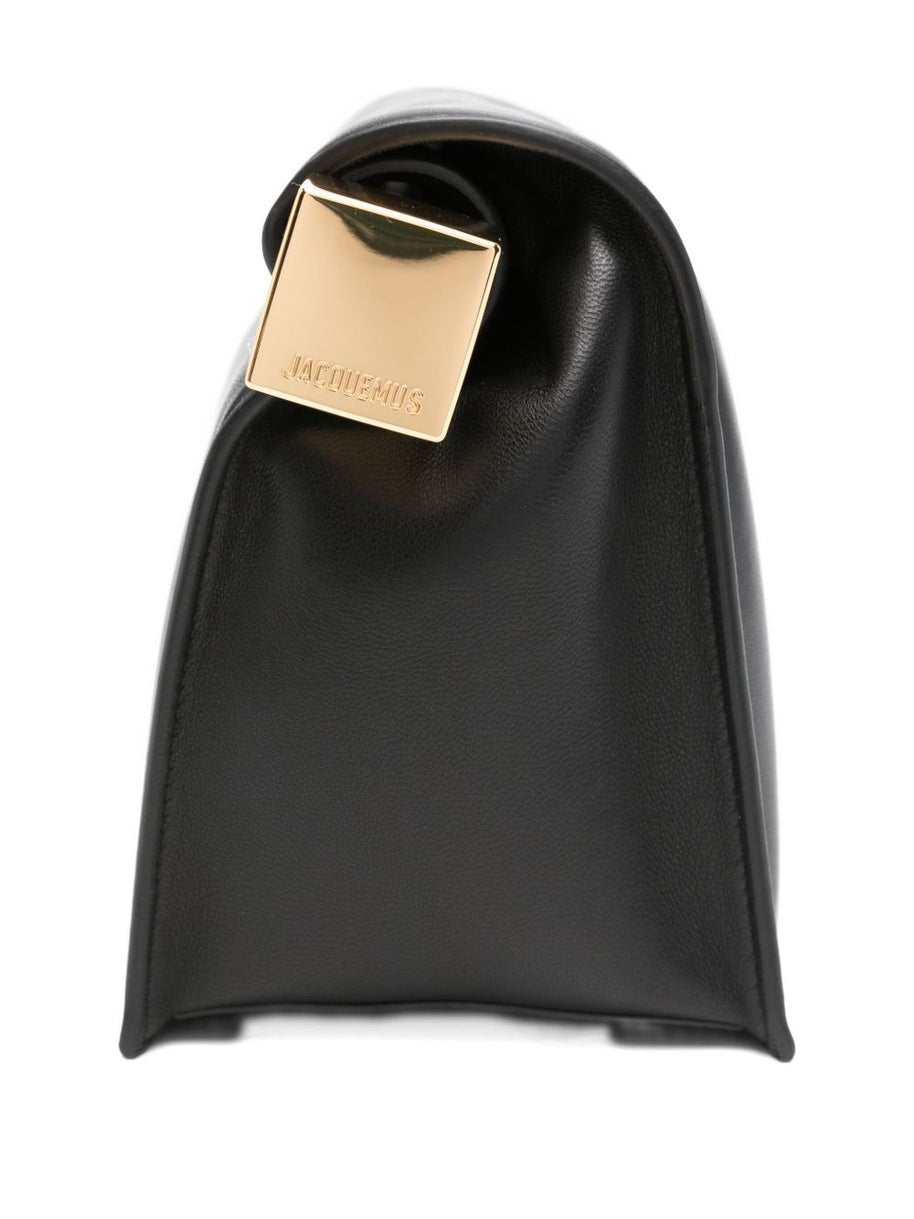 JACQUEMUS La Pochette Rond Carré Clutch Bag - Black