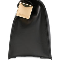JACQUEMUS La Pochette Rond Carré Clutch Bag - Black