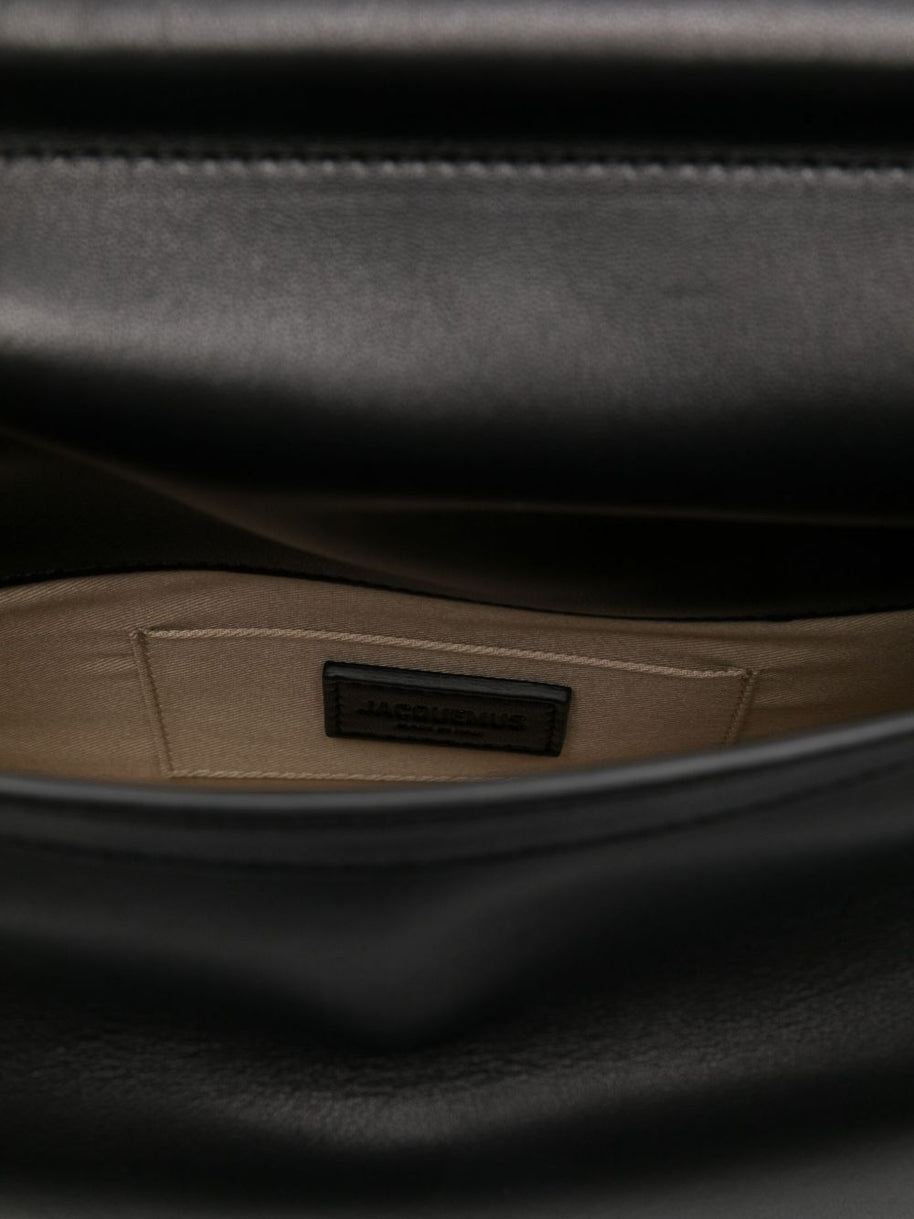 JACQUEMUS La Pochette Rond Carré Clutch Bag - Black