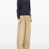 Maison Margiela Wool V-necked Cardigan - Blue
