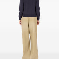 Maison Margiela Wool V-necked Cardigan - Blue