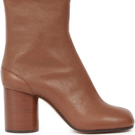 Maison Margiela Tabi Leather Ankle Boots - Leather Brown