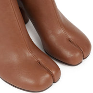 Maison Margiela Tabi Leather Ankle Boots - Leather Brown