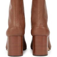 Maison Margiela Tabi Leather Ankle Boots - Leather Brown