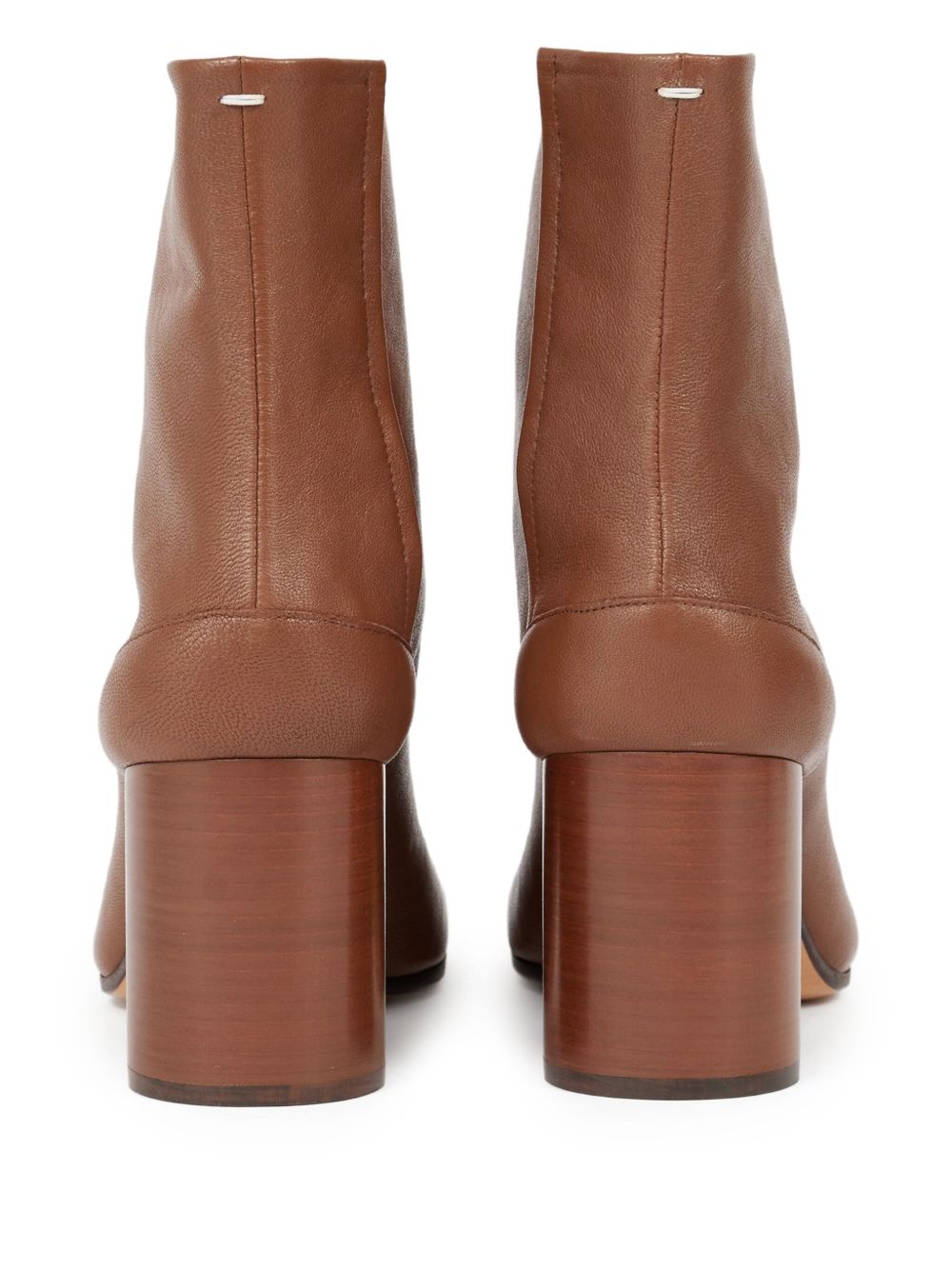 Maison Margiela Tabi Leather Ankle Boots - Leather Brown