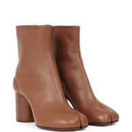 Maison Margiela Tabi Leather Ankle Boots - Leather Brown