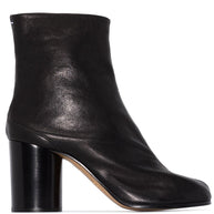 Maison Margiela Tabi Leather Ankle Boots - Black