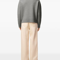 Ami Paris Ami De Coeur Wool Sweater - Grey