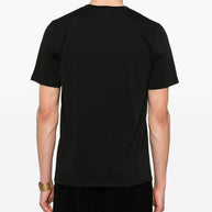 Saint Laurent Logo Cotton T-shirt - Black