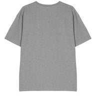 Saint Laurent Logo Cotton Blend T-shirt - Grey