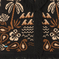 Alanui Glimpse Of Eden Wool And Cashmere Cardigan - Black