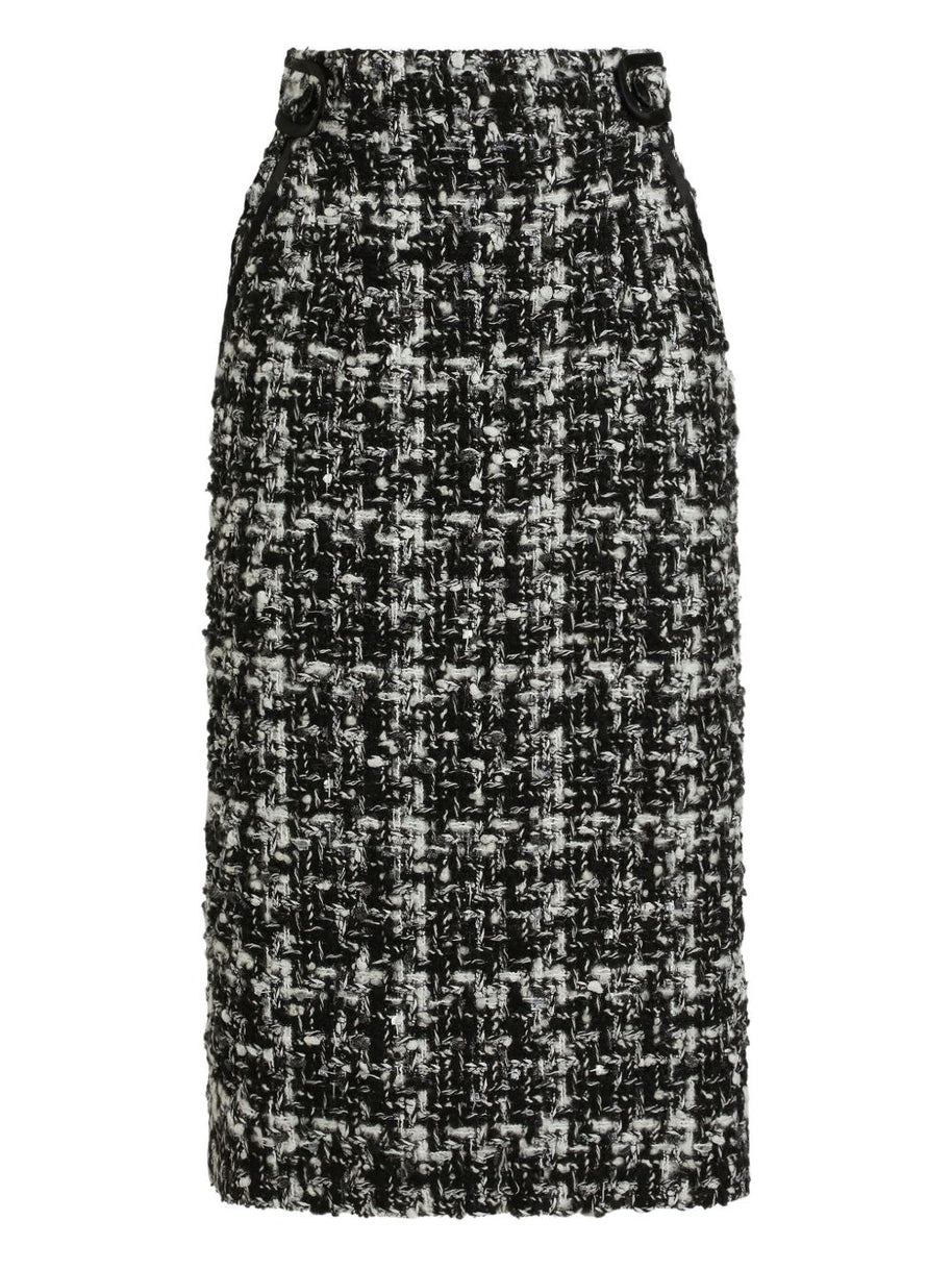 Dolce & Gabbana Wool Blend Midi Skirt