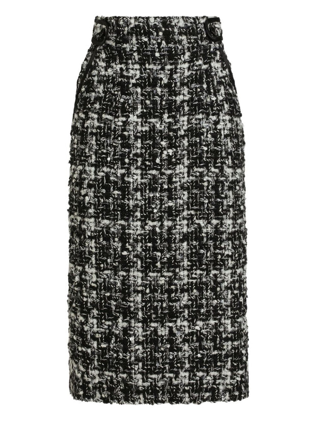 Dolce & Gabbana Wool Blend Midi Skirt