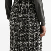 Dolce & Gabbana Wool Blend Midi Skirt