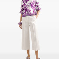 Dolce & Gabbana Silk Shirt With Maiolica Print
