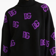 Dolce & Gabbana Wool Turtle-neck Sweater - Black