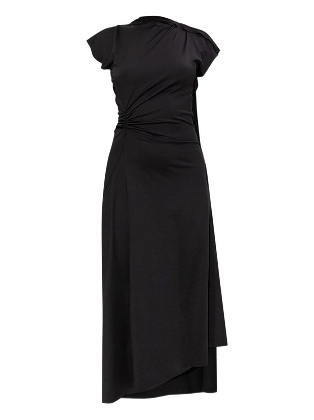 Victoria Beckham Asymmetrical Hem Dress - Black