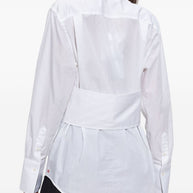Victoria Beckham Embroidered Logo Shirt - White