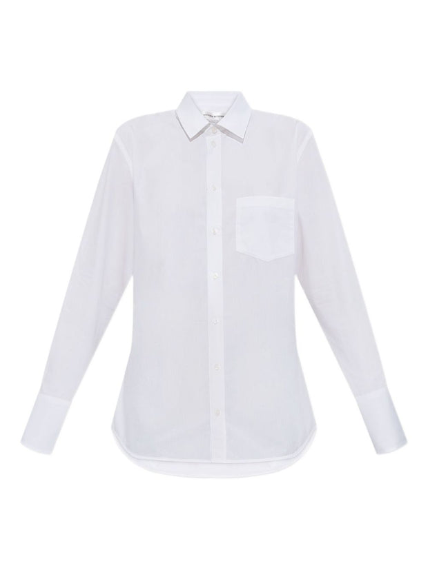 Victoria Beckham Embroidered Logo Shirt - White