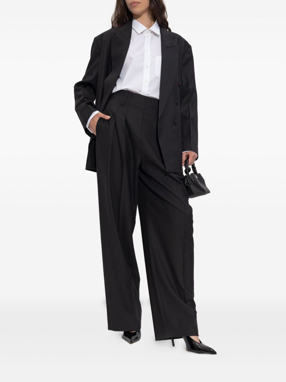 Victoria Beckham Embroidered Logo Shirt - White