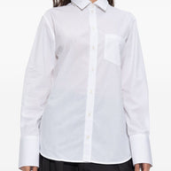 Victoria Beckham Embroidered Logo Shirt - White