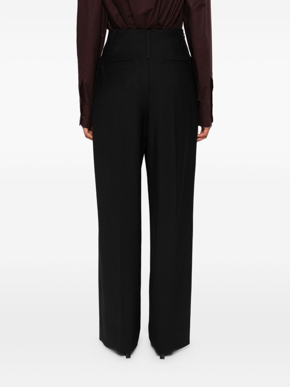 Victoria Beckham Wool Trousers - Black