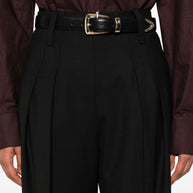 Victoria Beckham Wool Trousers - Black