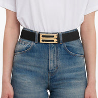 Victoria Beckham Leather Belt - Black