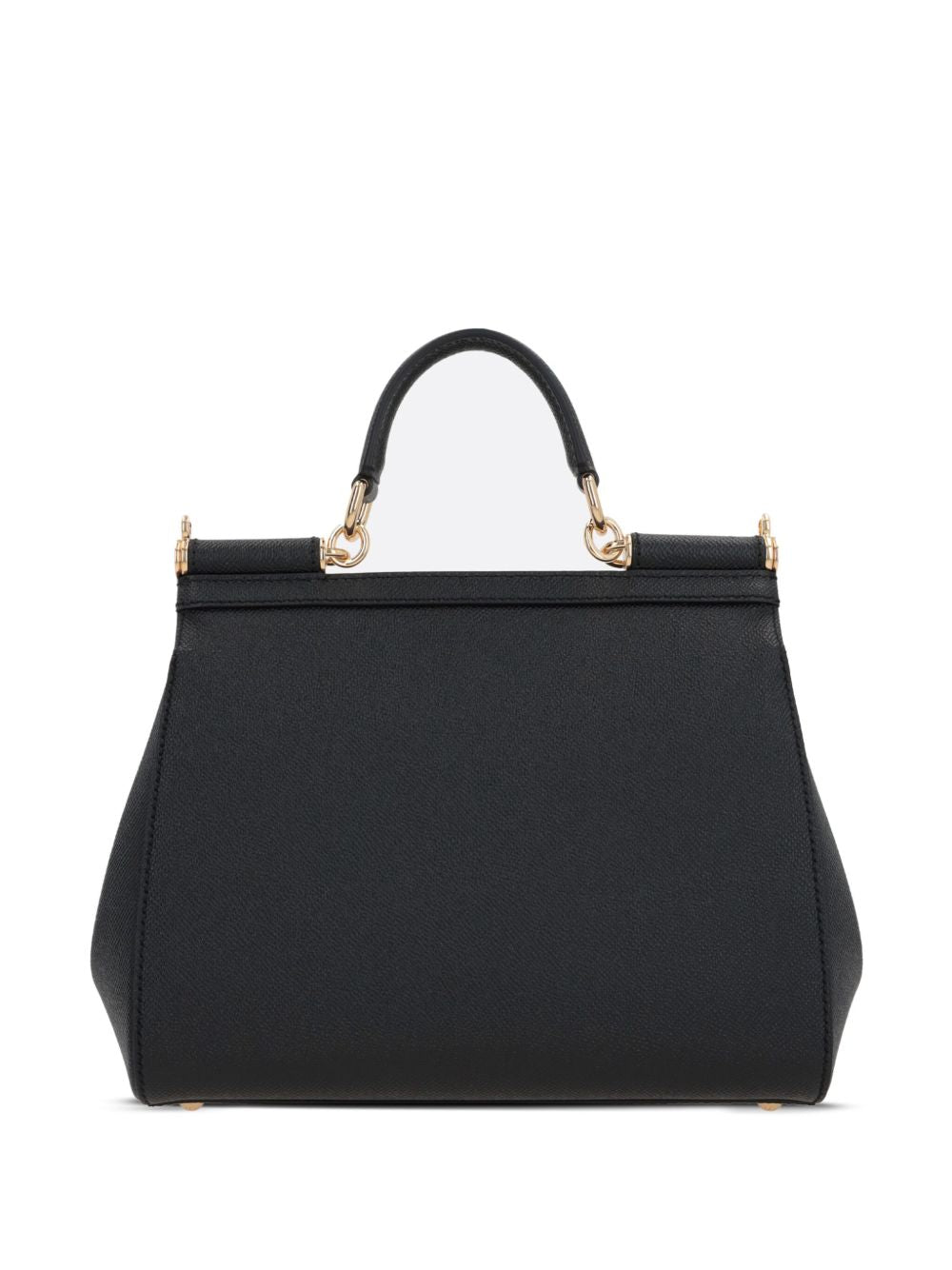 Dolce & Gabbana Sicily Large Leather Handbag - Black