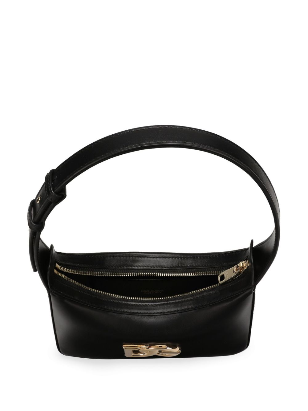 Dolce & Gabbana 3.5 Leather Shoulder Bag - Black