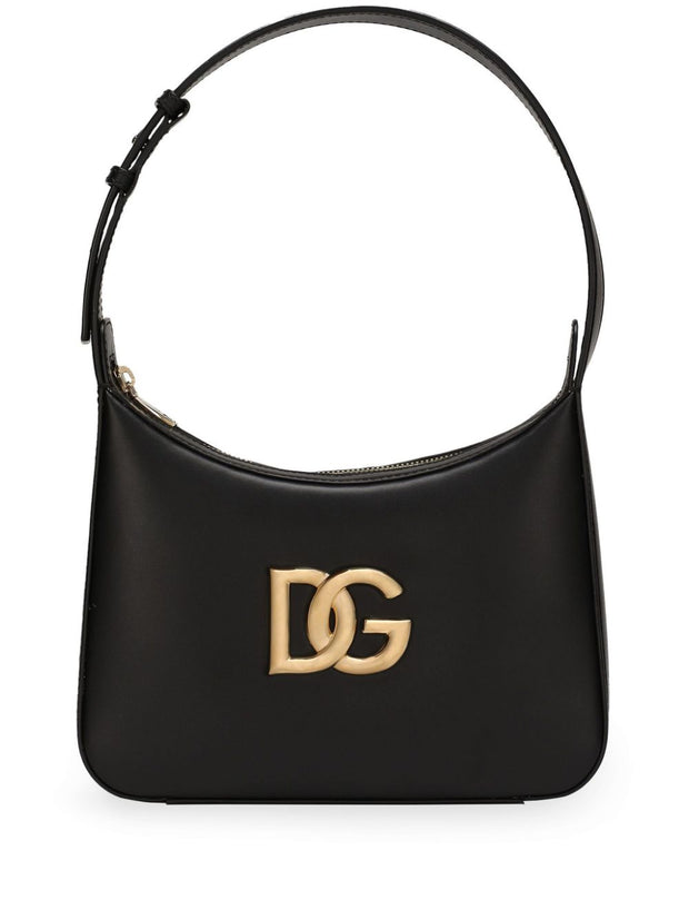 Dolce & Gabbana 3.5 Leather Shoulder Bag - Black