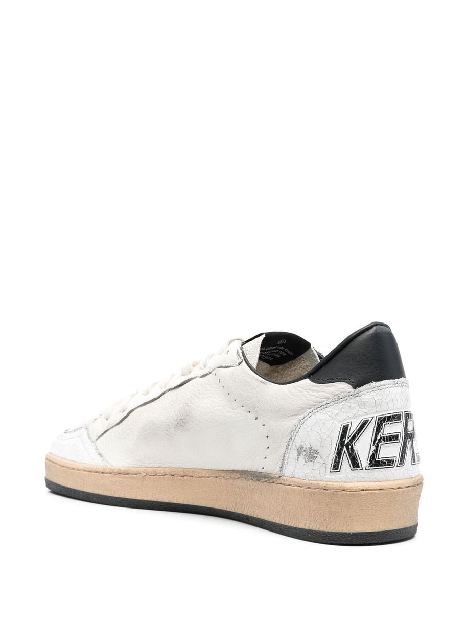 Golden Goose Ball Star Leather Sneakers - Black