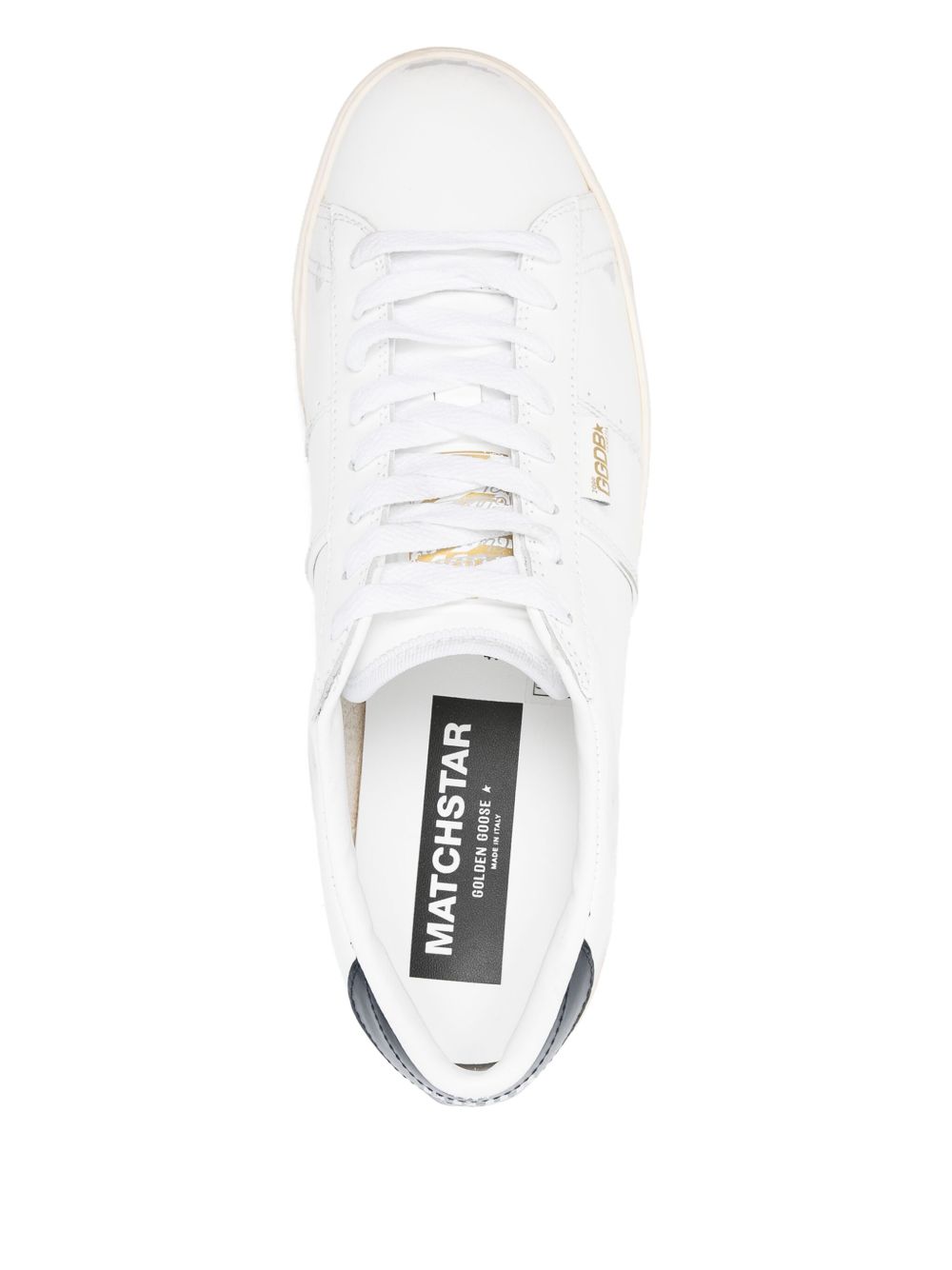 Golden Goose Matchstar Leather Sneakers - Blue