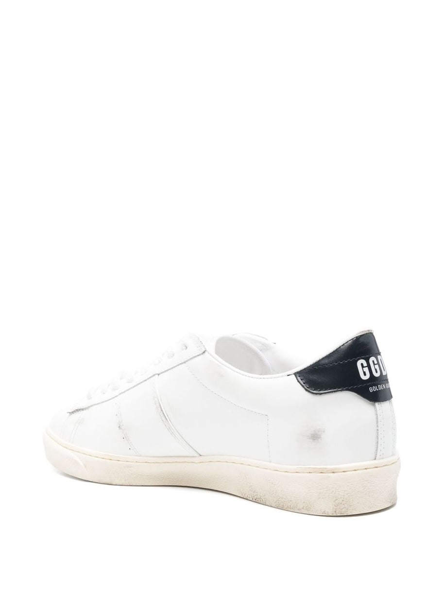 Golden Goose Matchstar Leather Sneakers - Blue
