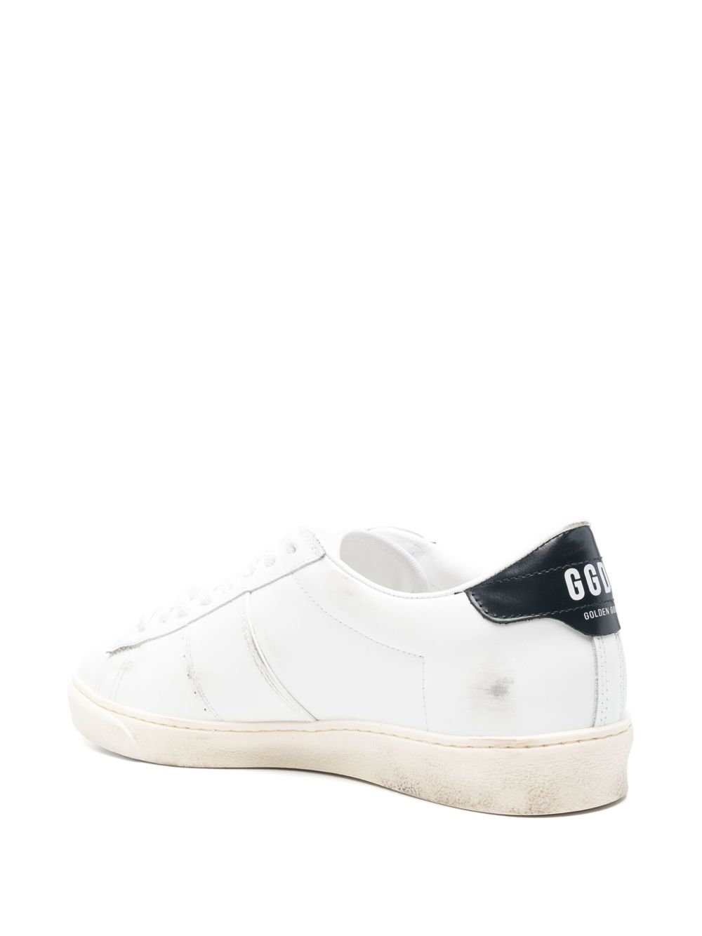 Golden Goose Matchstar Leather Sneakers - Blue