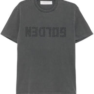 Golden Goose Logo Cotton T-shirt - Grey