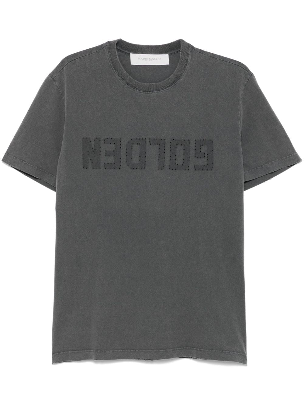 Golden Goose Logo Cotton T-shirt - Grey