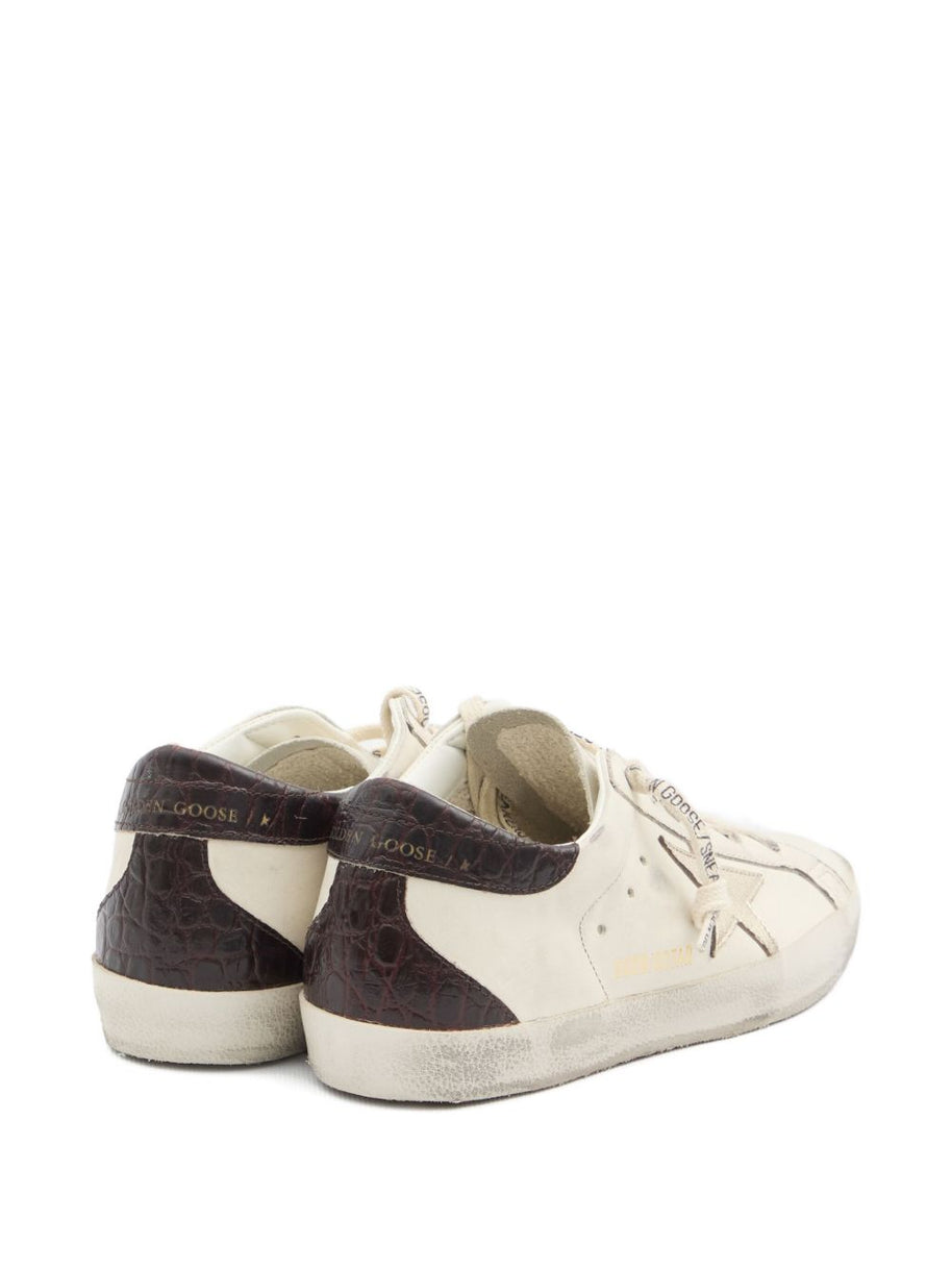 Golden Goose Super-Star Leather Sneakers - Bordeaux