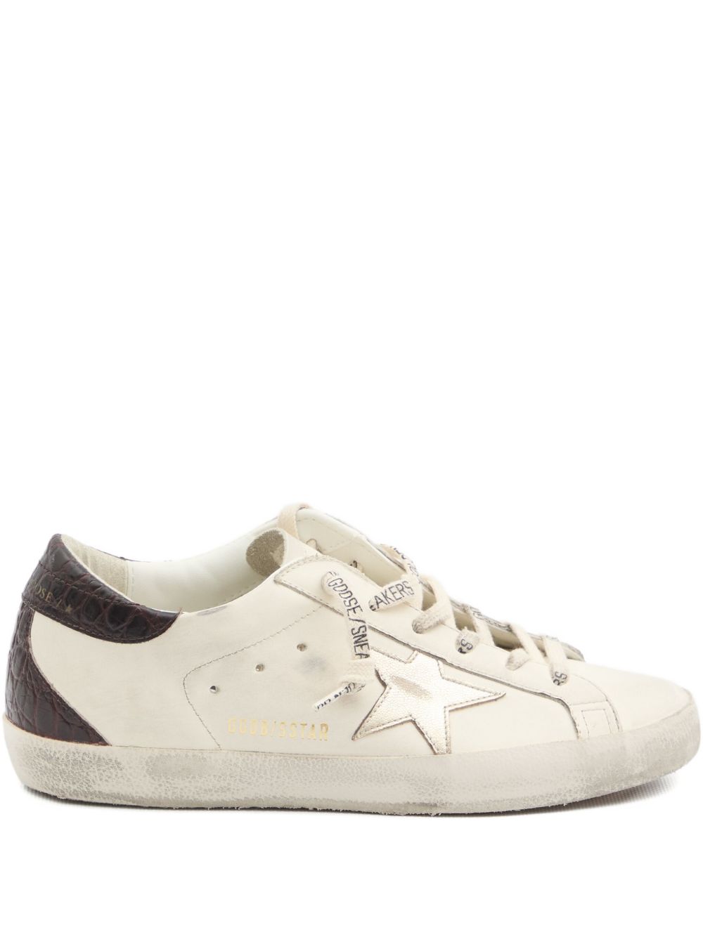 Golden Goose Super-Star Leather Sneakers Bordeaux