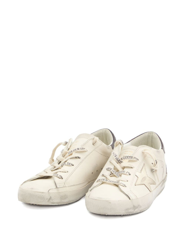 Golden Goose Super-Star Leather Sneakers - Bordeaux