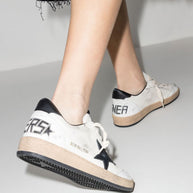 Golden Goose Ball Star Leather Sneakers - White
