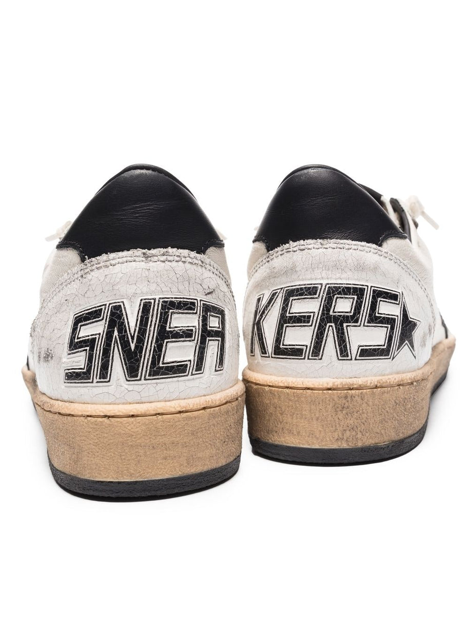 Golden Goose Ball Star Leather Sneakers - White
