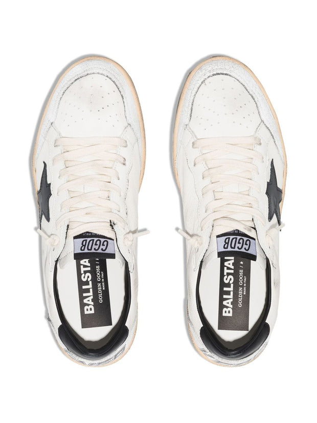 Golden Goose Ball Star Leather Sneakers - White
