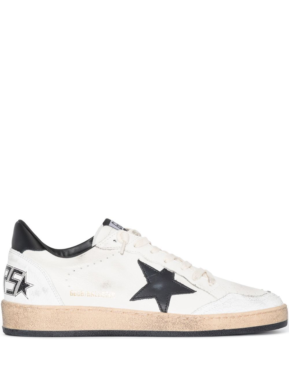 Golden Goose Ball Star Leather Sneakers - White