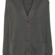 Golden Goose Cotton V-necked Cardigan - Grey