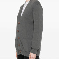 Golden Goose Cotton V-necked Cardigan - Grey