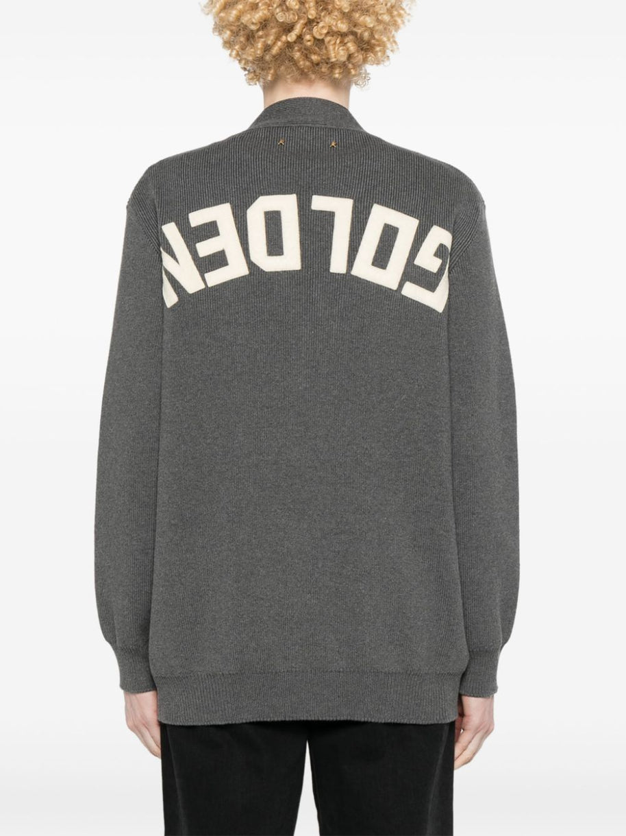 Golden Goose Cotton V-necked Cardigan - Grey